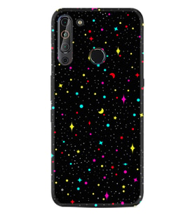 Casper Via X20 Kılıf Silikon Desen Puantiye ve Ay 1726