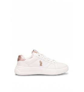 U.S. Polo Assn. A101946743 5F Exxy 5PR Kadın Klasik Sneaker Beyaz