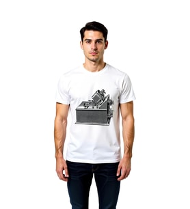 Vintage Mikroskop Ayarlanabilir Lensler Baskılı Erkek Tişört