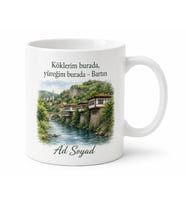 Bartın Temalı Baskılı Kupa Bardak Memleket Hediye Porselen Mug