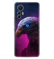 Xiaomi 12 Lite Kılıf Silikon Desen Özel Seri Kartal 1622