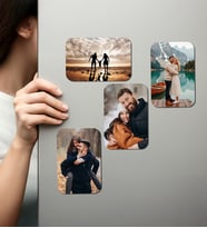 Kişiye Özel Ahşap Fotoğraflı UV Baskılı Magnet