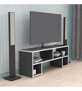 Kenzlife televizyon sehpası abudabi gri 040*080*30 tv ünitesi (Karışık)