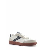 Lumberjack Rocco Günlük Erkek Süet Detaylı Spor Sneaker Günlük Erkek Ayakkabı (Beyaz-Lacivert) (Beyaz - Lacivert)