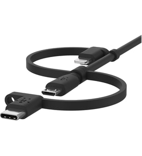 Belkin Kablo (3'Ü 1 Arada Usb-C, Lightning, Micro-Usb Kablosu) Akıllı Telefonları, Tabletleri, Güç