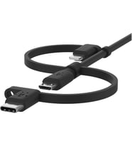 Belkin Kablo (3'Ü 1 Arada Usb-C, Lightning, Micro-Usb Kablosu) Akıllı Telefonları, Tabletleri, Güç