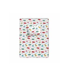 %100 Pamuklu Bebek Aparalı Çarşaf 115x150 + Bebek Yastık Kılıfı 35x45