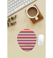 Zikzak Desenli Bilek Destekli Mouse Pad