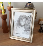 Fotoğraflı Dekoratif Gold Çerçeve Kişiye Özel