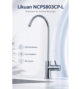 NCPS803CP-L NSF Sertifikalı LED’li Krom Su Arıtma Musluğu