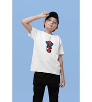 Ağdan Sarkan Örümcek Adam Baskılı Unisex Örümcek Adam Film Çocuk Tişört (1-12 Yaş)