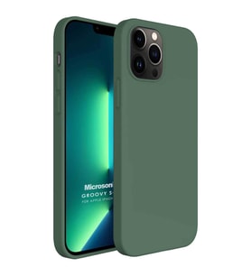 Microsonic Apple iPhone 13 Pro Kılıf Groovy Soft Koyu Yeşil