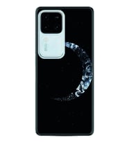 Vivo V30 Kılıf Silikon Desen Özel Seri Yalnız Ay 1744