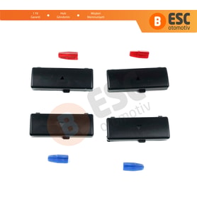 BMW X5 E53 E39 64116915812 İçin 4 Adet Klima Kontrol Isı Sıcaklık Arttırma Azaltma Düğme Kapak Seti