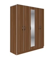 Kenzlife gardırop 5 kapaklı kapılı 150 lilyum cvz aynalı gardolap dolap (Karışık)