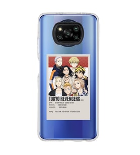 Poco X3 Pro / X3 NFC Uyumlu Tokyo Revengers Poster Tasarımlı Şeffaf Telefon Kılıfı