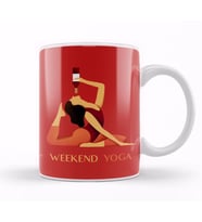Weekend Yoga Kupa Bardak Porselen