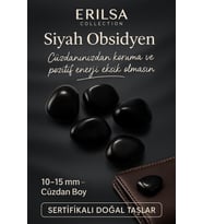 ASertifikalı Doğal Siyah Obsidyen Taşı Kütle 10-15 mm – Güçlü Koruma ve Pozitif Enerji (Çok Renkli)