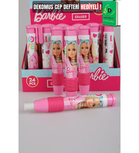x Dekomus Lisanslı Barbie Basmalı Silgi Tek Adet