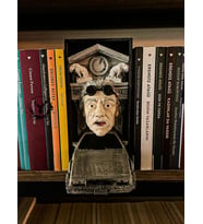 hayatvesanat Back to The Future / Doc Brown / Kitaplık Figürü / Kitap Tutucu