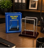 Newton Denge Topları 15 cm – l Masaüstü Dekoratif Ofis Aksesuarı