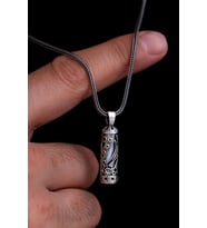 Gümüş Kolye - Hz Ali Zülfikar Cevşen Kolye Muska Gümüş Erkek Zincir