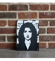 Riva Self Modern Pop-Art Portre 3D Dekoratif Tablo - Siyah & Beyaz Sanat Panosu (Siyah - Beyaz)