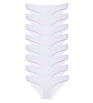 8 adet Süper Eko Set Likralı Kadın Slip Külot Beyaz