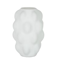 Vitale Beyaz Kabarcık Cam Vazo 1 21,5*21,5*32 cm AK.JK0029