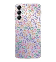 PrintiFy Samsung Galaxy S24 FE ile Kamera Korumalı Kapak Hello Kitty Tasarımlı Şeffaf Kılıf