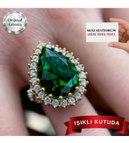 IŞIKLI KUTUDA 925 ayar gümüş Hürrem Sultan Yüzük