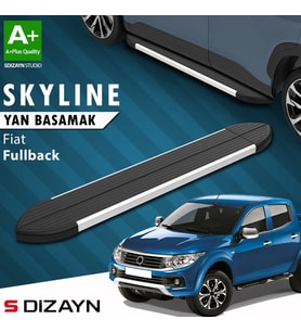 S-Dizayn Fiat Fullback Skyline Aluminyum Yan Basamak 193 Cm 2016-2019 A+ Kalite
