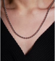 Unisex Beyaz Altın Zincir (ZNC2916)
