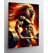 Kanvas Tablo Alevli Sporcu Aslan
