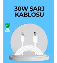 Dayanıklı Tpe Lightning Kablo – 30w Hızlı Şarj Ve Veri Transferi