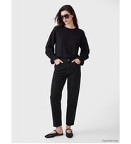 LCW Modest Siyah Balloon Fit Kadın Jean Pantolon