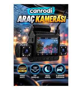 1080P Araç İçi Kayıt Kamerası – 170° Geniş Açı, G-Sensör ve Gece Görüş