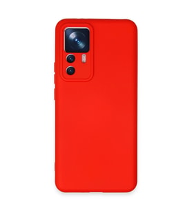 Xiaomi Mi 12t Pro Kılıf Nano İçi Kadife Silikon - Kırmızı