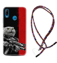 Huawei P20 Lite Mate 10 20 Lite Pro P40 Lite KılıfBoyun Asklı Rasta Silikon Çılgın Kedi 1674
