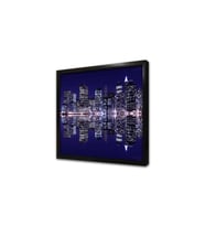 New York Gece Çerçeveli Mdf Tablo