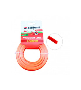 Tırpan Misinası Motorlu Tırpan KARE Misina 2,7mm x 15 metre (Kırmızı)