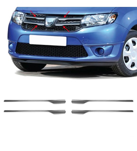 Dacia Logan MCV Krom Ön Panjur 4 Parça 2013-2016 Arası Paslanmaz Çelik