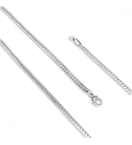 Erkek Balık Sırtı Çelik Kolye 0.8Mm (Gümüş)