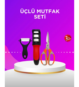 Çok Amaçlı Mutfak Makas Seti - Paslanmaz Çelik Ve Ergonomik Tasarım