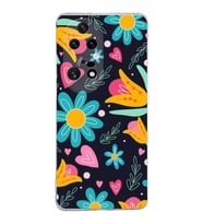 PrintiFy Huawei P50 Pro ile Uyumlu 1mm Slim Fit Retro Colors 1 Baskılı Şeffaf  Kılıf