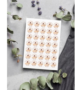 Nail Art Teşekkür Ederiz Stickers Paketleme Kargo Çıkartma PYTKSTK171