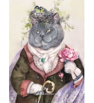 Nova Puzzle 1000 Parça Şair Ruhlu Sosyetik Kedi - Tatiana Plovetskaya