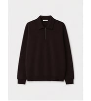 LCW Vision Kahverengi Polo Yaka Erkek Sweatshirt