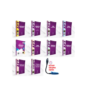 Karekök Yayıncılık Karekök Yay. AYT Tüm Dersler Soru Bankası Kazandıran Muhteşem Set + Kitap Okuma Işığı Hediye (Çok Renkli)