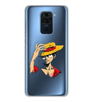 Xiaomi Redmi NOTE 9 Uyumlu One Piece Luffy Tasarımlı Şeffaf Telefon Kılıfı